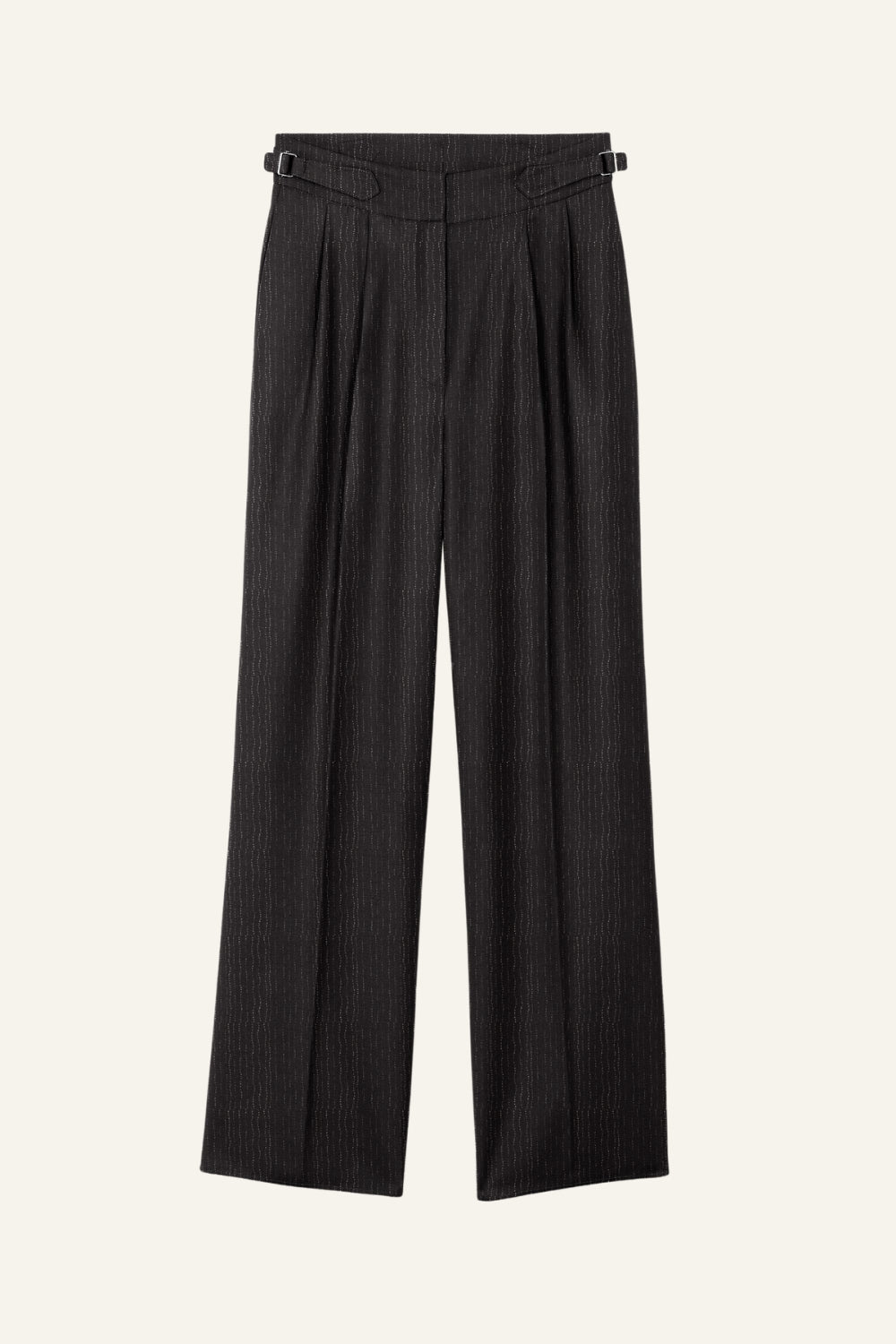 Le pantalon Pirate noir à rayures