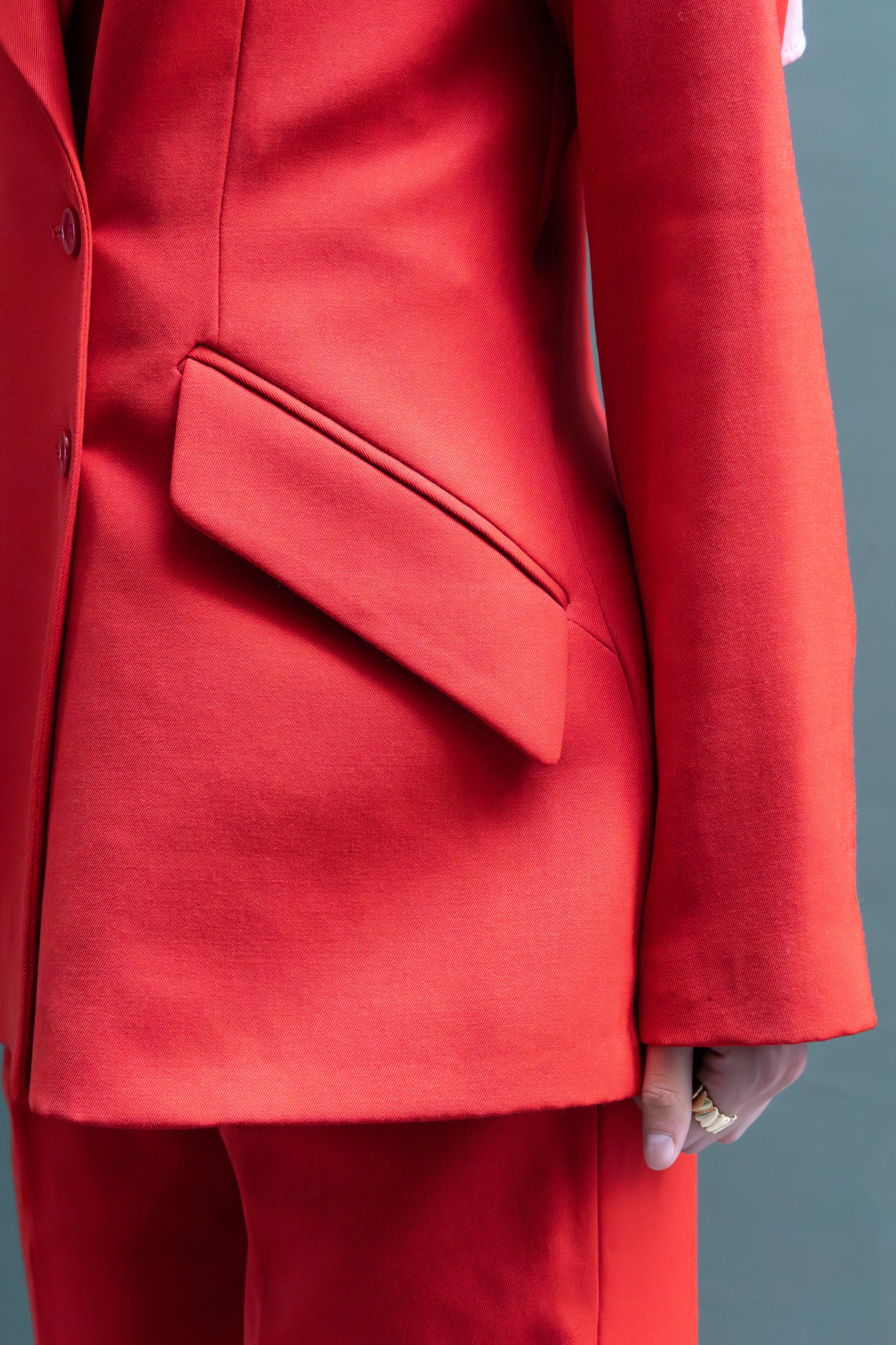 Le Blazer 'Pirate' en rouge