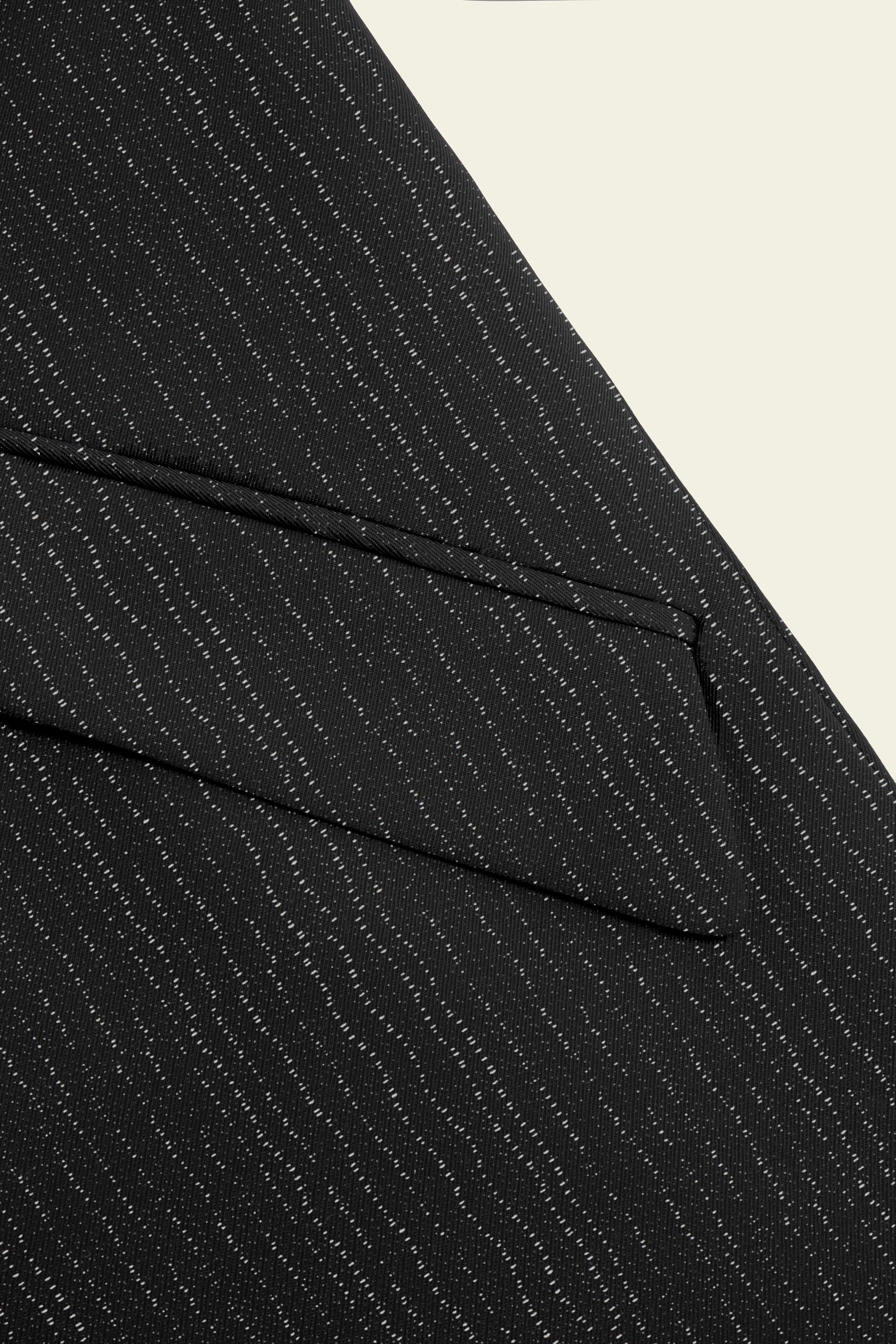 Le Blazer 'Pirate' noir à rayures blanches