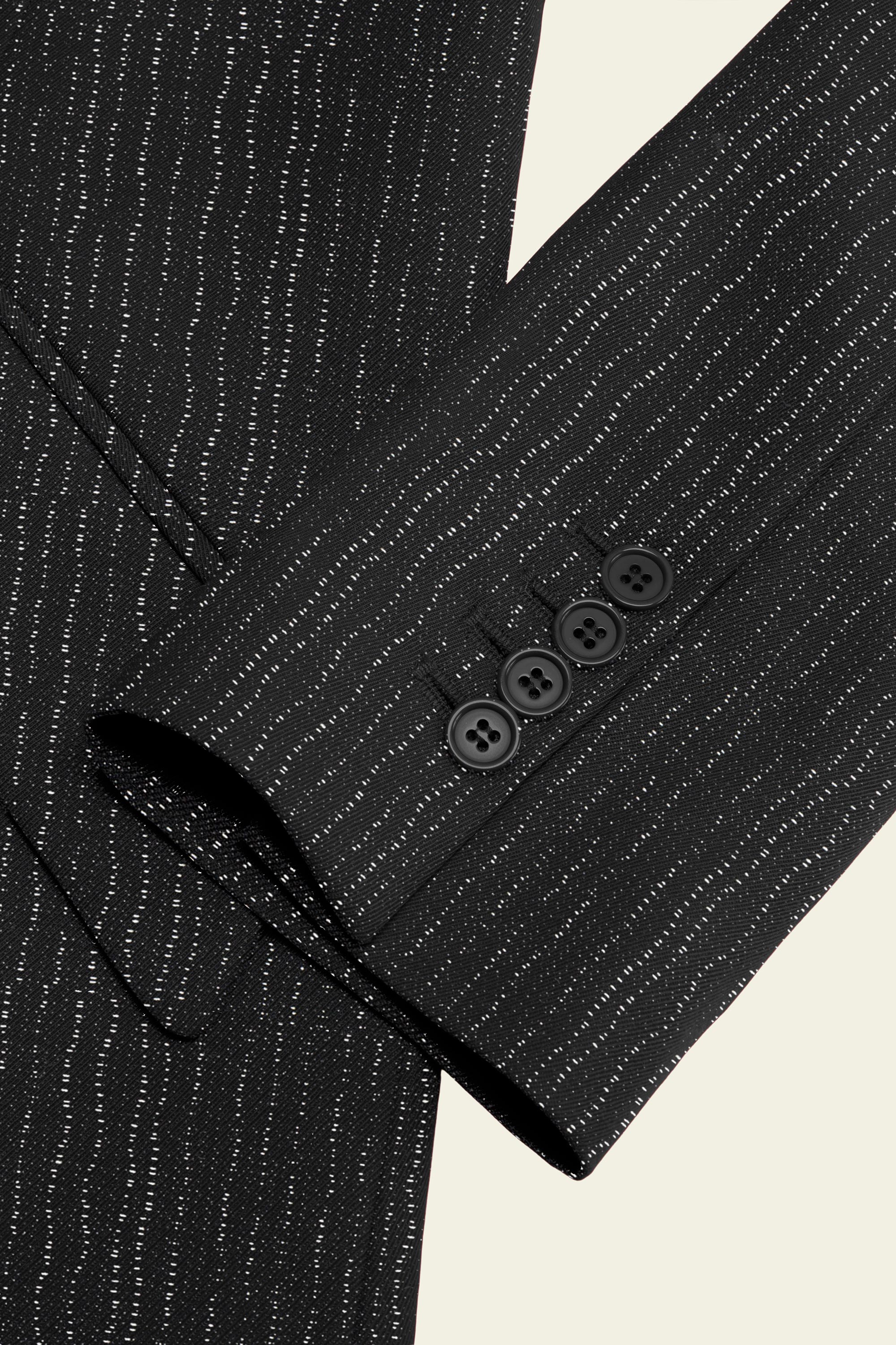 Le Blazer 'Pirate' noir à rayures blanches