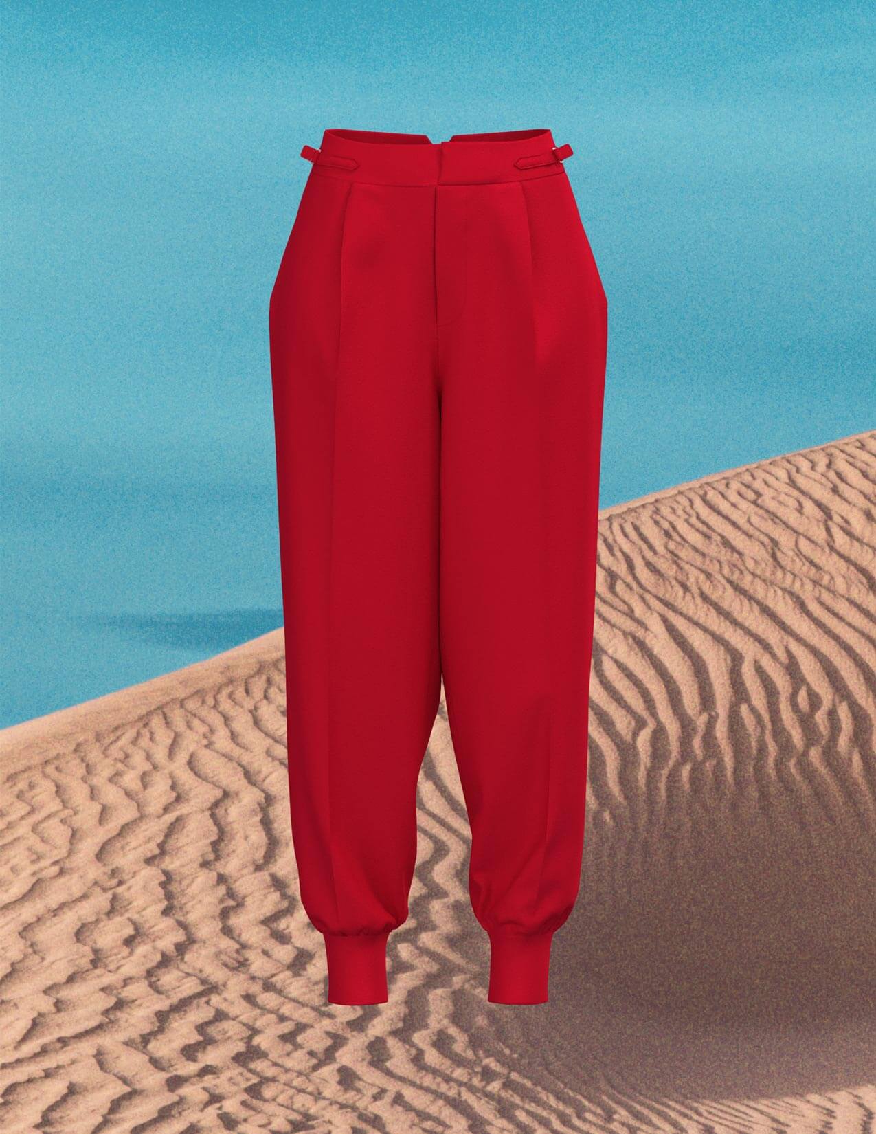 Harem pants with large pockets